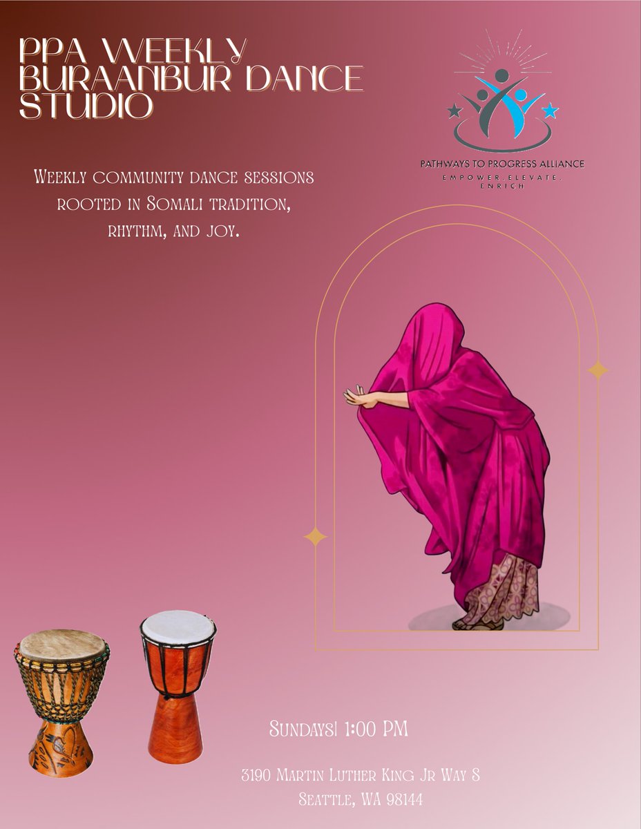 PPACommunity_'s tweet photo. Buraanbur practice is this Sunday at 1 PM (tomorrow). Join us as we come together to learn, practice, and celebrate Buraanbur in a supportive and welcoming space. Whether you’re returning or new, we’d love to see you there. https://t.co/nEoEuQ0INN