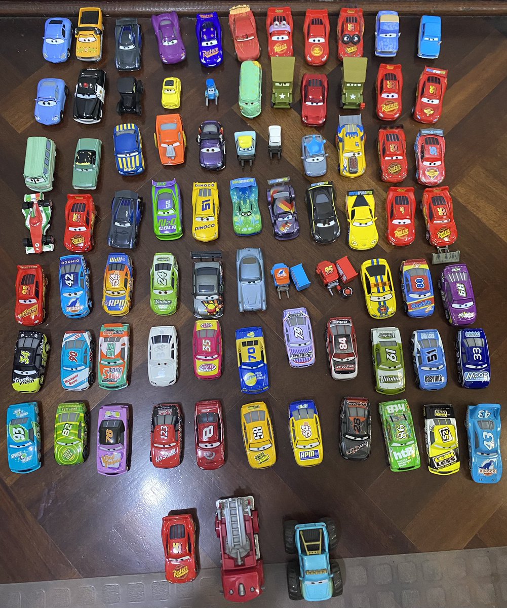 Aprovechando que estoy ordenando mis cosas…

Meterme al hobby del coleccionismo de Cars desde 2019 fue de las mejores cosas que hice, ha sido mi película favorita desde que tengo memoria y espero algun día terminar con mi colección de mcqueens