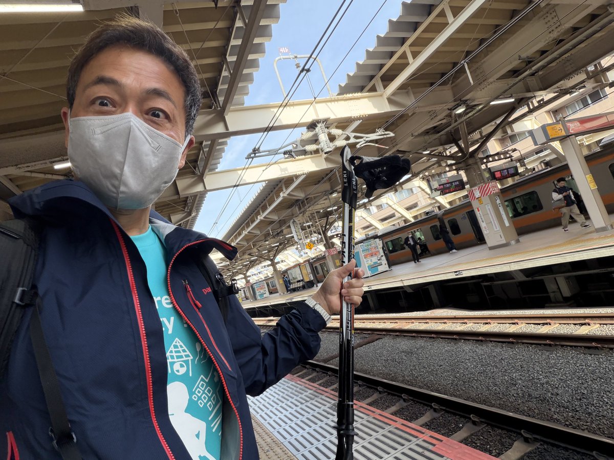 ukai_s's tweet image. 今日は暑いノルディックwalking になりそう。
僕はASDブルーwalking 鎌倉に参加します。
#ASD #鎌倉 #walking #mobility