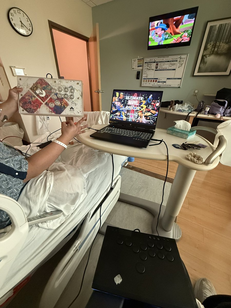 Homie hit me up and told me he was in the hospital. I’m making sure he’s doing the hospital stay right