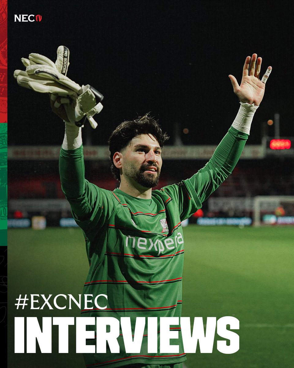 necnijmegen's tweet photo. "Dit is een geweldige teamprestatie"
โถ๏ธ https://t.co/UhiMaG04hB
#EXCNEC 0-2 https://t.co/FfUtprzm4c