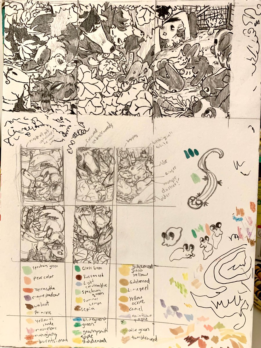 different stages of thumbnails!