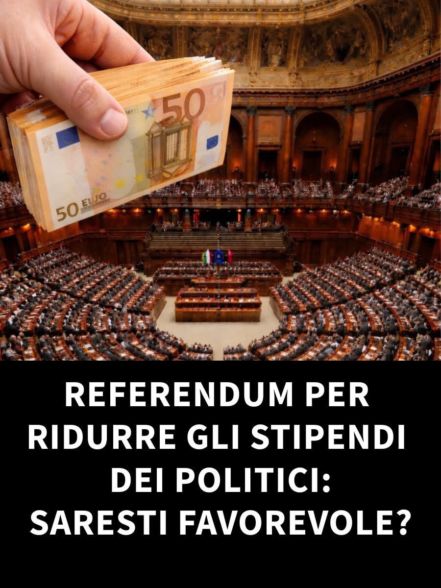Nella storia italiana mai nessuno a pensato di tagliare i mega stipendi ai politici ma… gli hanno sempre aumentati !!!
Conte è stato l’unico a farlo ma il PD LEGA FI FDI IV hanno votato contro 
Gli italiani che votano destra e sinistra credo che gli vada bene così
