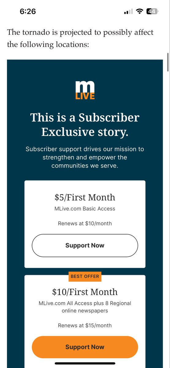 starkidplease's tweet photo. @MLive seems like pretty vile information to paywall https://t.co/8eTManwAgG