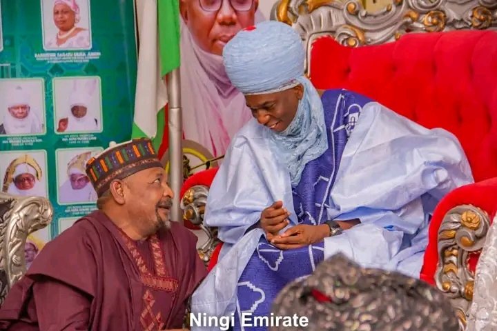 Barhas59596600's tweet photo. Our leader, Sen Abdul Ahmed Ningi, also the Wali of Ningi Emirate, visited his hometown today, Saturday, to convey greetings and condolences following the recent incident. He also visited the Emir of Ningi. Upon arrival, the father of the land said, "Wali, https://t.co/HzbL1HXS2x