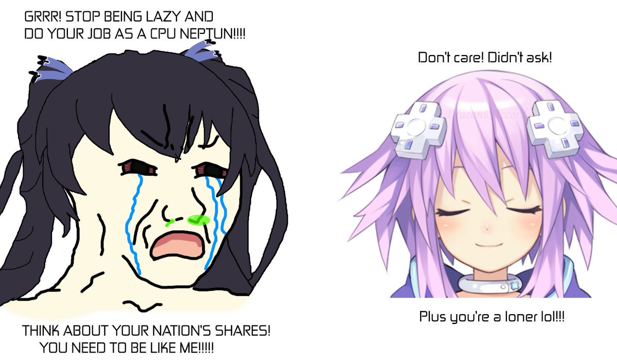 Blah-Blah-Blah, look whos a happy CPU and not a workaholic with no friends :D