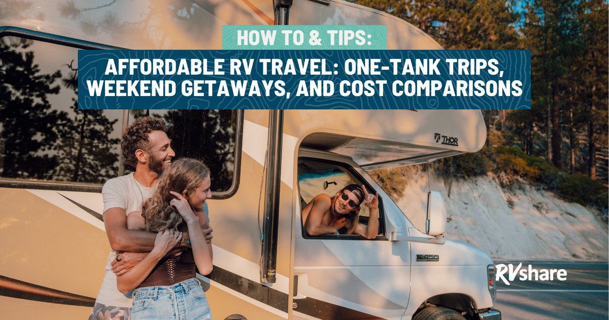RVshare's tweet photo. Want to travel more without spending more? RVing can help travelers save up to 60% compared to flights and hotels, plus you get the freedom to skip TSA lines and explore on your own terms. 🚐 https://t.co/MU7yhP4z70 https://t.co/URZYLcdfG9