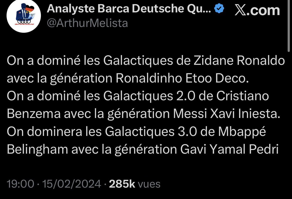 Analyste Barca Deutsche Qualität tweet media