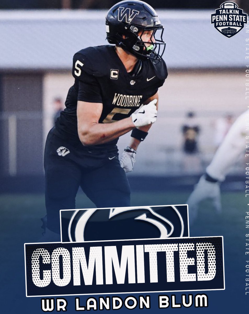 TalkinPSU's tweet image. 4⭐️ 2027 WR Landon Blum committing to Penn State! 

#WeAre #PSU