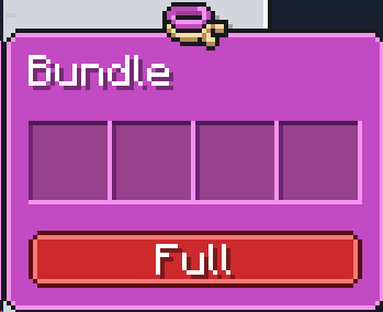 nipitare_'s tweet photo. It turns out that the bundle screen does not show item amount, it shows Empty, Full or nothing instead. As to why the numbers got there is because i made an mistake in data input. (Images of magenta bundle) https://t.co/DVjqBmMnYB