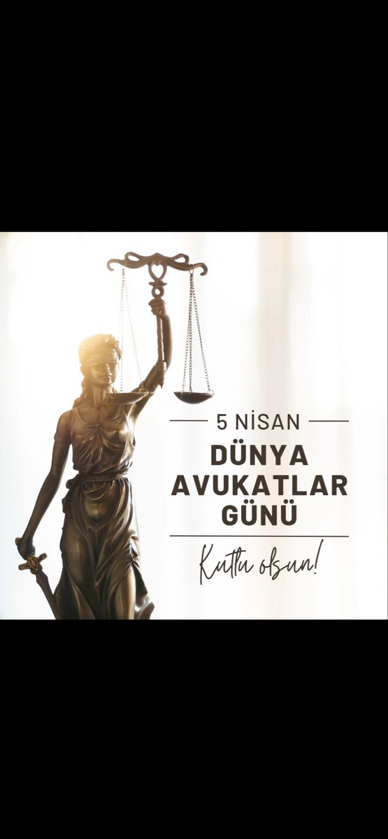 Hak, hukuk ve adalet için mücadele veren, savunma hakkının temsilcisi tüm meslektaşlarımın Avukatlar Günü kutlu olsun.
#5NisanAvukatlarGünü