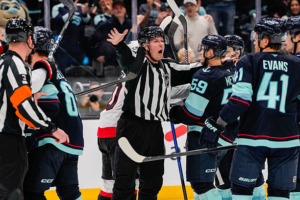 ScoutingTheRefs's tweet image. Chicago Blackhawks vs. Seattle Kraken get refs Tom Chmielewski (#18) and Brandon Schrader (#34) with Bevan Mills (#53) and Kiel Murchison (#79) on lines 
scoutingtherefs.com/2026/04/51702/… 
@NHLBlackhawks @SeattleKraken #Blackhawks #SeaKraken #CHIvsSEA
