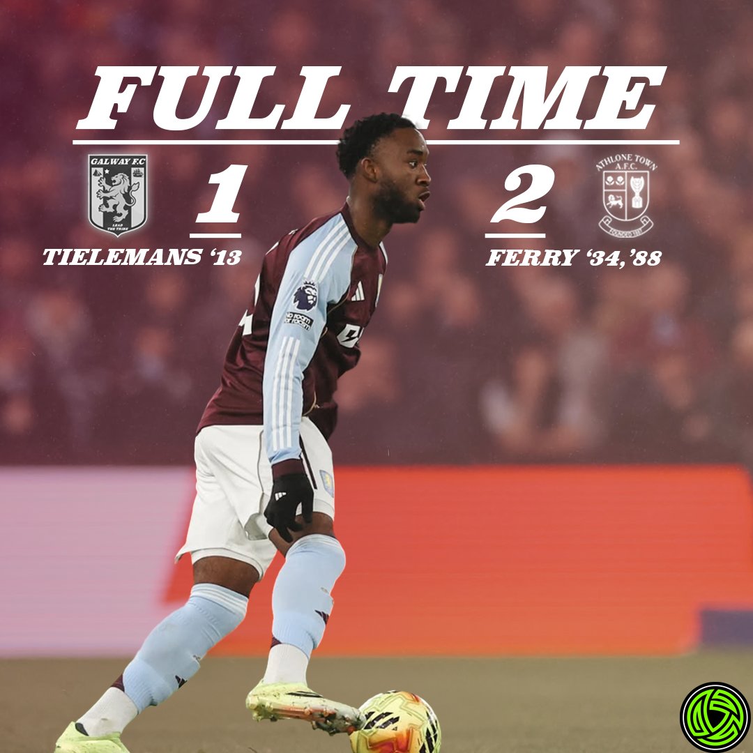 GalwayFC_'s tweet photo. DEFEAT AT THE PARC.

Athlone Town FC win 2-1 against Galway FC at home. Tielemans with our only goal.

Until next week in Athlone… https://t.co/7IF7wHz3Wy