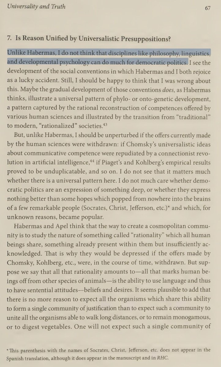 Rorty QOTD tweet media