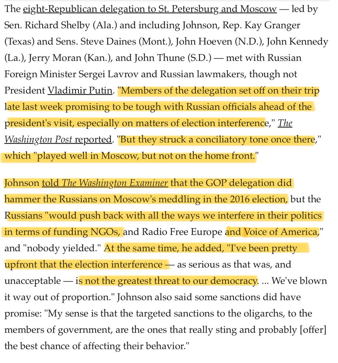 esorruzam's tweet image. So, @RonJohnsonWI, are you or are you not a #RussianAsset?

Freshly returned from Moscow, GOP Sen. Ron Johnson says the U.S. needs to rethink Russia sanctions | The Week
theweek.com/speedreads/783…