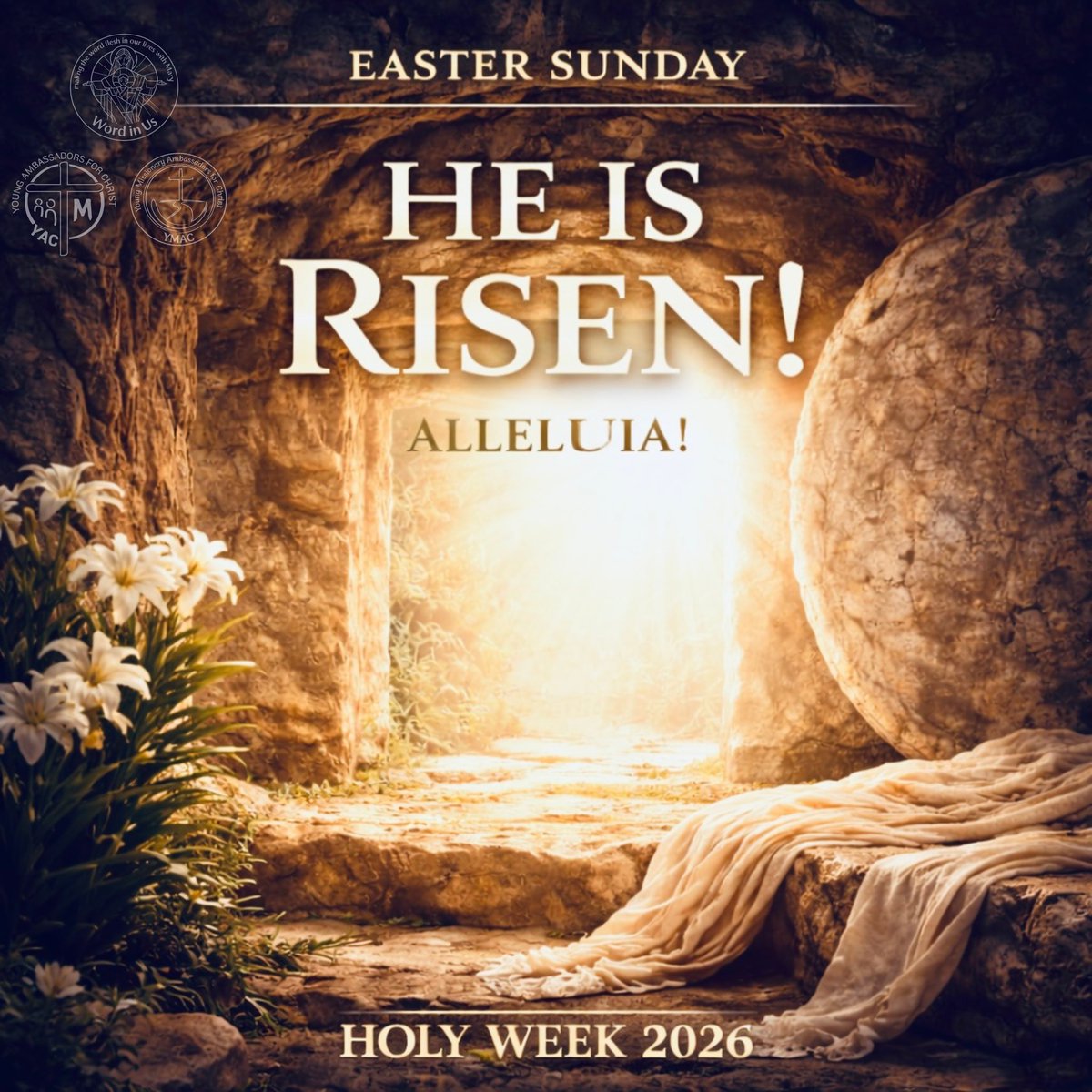 YMACmomqpm's tweet image. EASTER SUNDAY

The stone is rolled away.
The tomb is empty.
Death is defeated.

He is risen.

What was broken… is restored.
What was lost… is found.
What seemed finished… is now victory.

This is not just a moment—this is our hope.

#YAC #YMAC #WordInUs