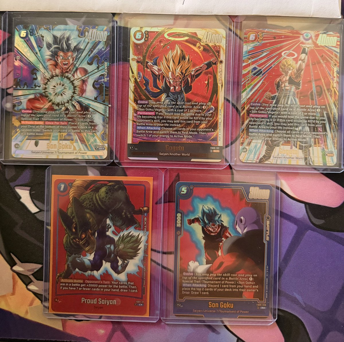 diegovlsc's tweet photo. @BUYSELLTRADETCG 

For sale Freshly Packed

Son goku Fb09-037 $80

Gogeta FB09-122 $45

Gogeta alt art $160

Proud saiyan $75

Son goku $25

Take all for $360 shipped https://t.co/kpo9HndX4x