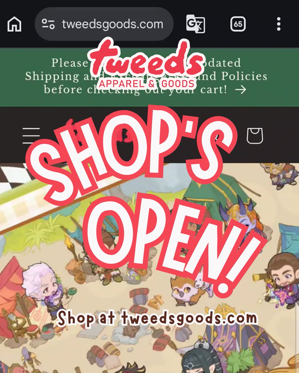 Tweeds' Goods & Apparel tweet media