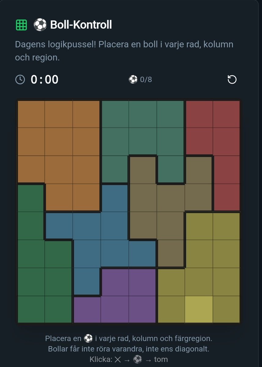 VmEmtipset's tweet photo. Nytt mini-spel på https://t.co/SSUTlEN66O 
Sätt din logik på prov! Kan du knipa en plats på dagens topplista?  #dagligutmaning #svff https://t.co/vY492e0a1F