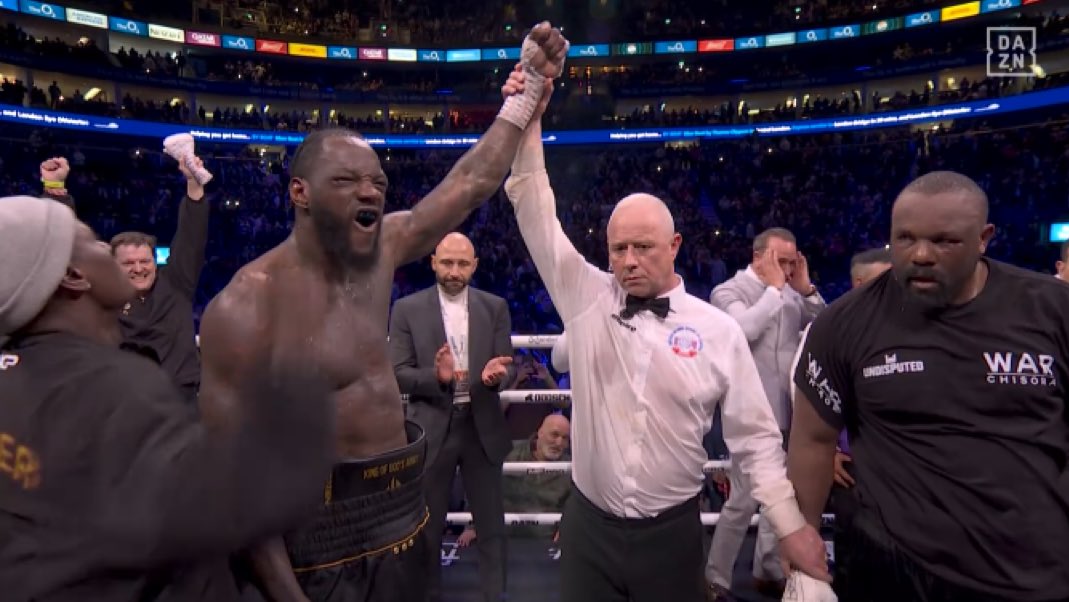DelinquentMMA's tweet image. Deontay Wilder defeats Derek Chisora via split decision 

#ChisoraWilder