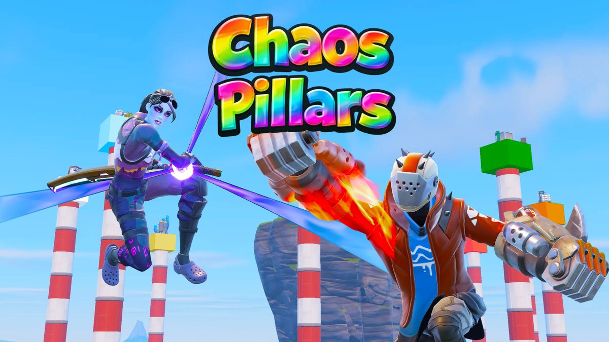 WolfieStudiosFN's tweet photo. 🚨 New Fortnite Map Alert! 🚨
Check out Chaos Columns – 9 players, all-out FREE FOR ALL madness!
👑 Survive the chaos & be the last one standing!
😂 Don’t fall… or it’s game over!
🔥 Fast-paced, crazy fun!
Map Code: 8699-5795-7172
#FortniteCreative #FortniteMap #FNCreative https://t.co/Gcdd4Evv3X