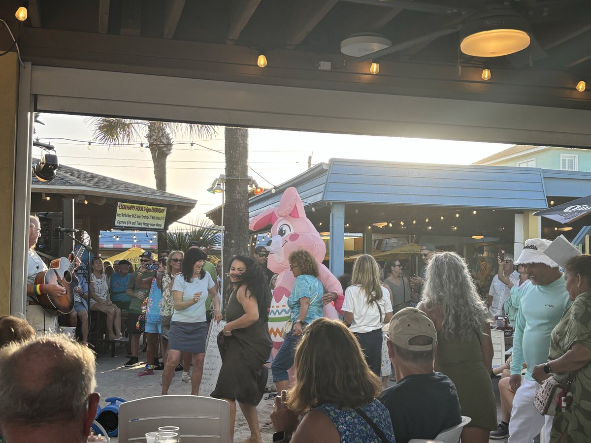 Even the Easter Bunny is dancing to this Buffet cover band