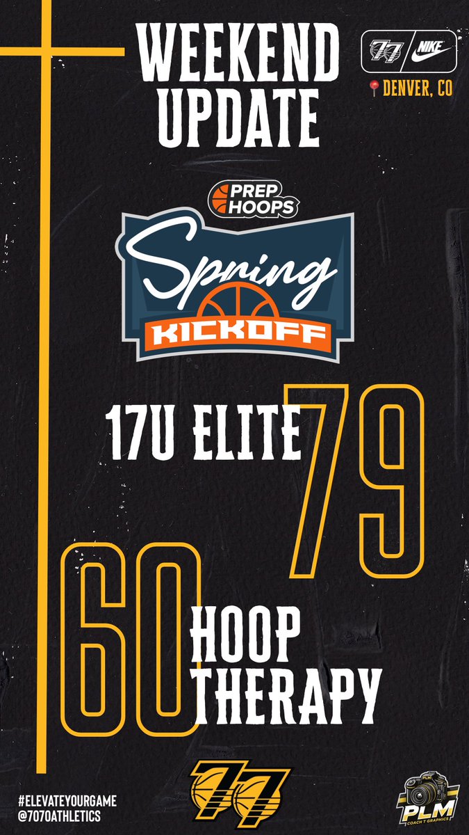 7070Athletics's tweet photo. Weekend Update from @PHCircuit #PHSpringKickOff‼️
📝 @BennyInHisBag | @bolopez18 | @PrepHoopsCO 

#ElevateYourGame | #WeComin | #The7070Difference https://t.co/eTyVutPKdQ