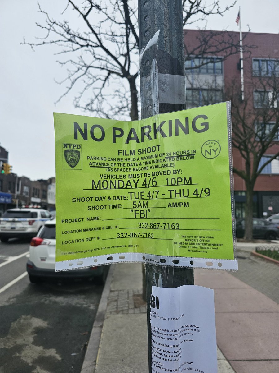 Maxy98LN's tweet photo. @olv Filming this week in Bay Ridge, Bklyn on Senator Street, 3rd Ave. FBI. https://t.co/3VqPRwHoSN