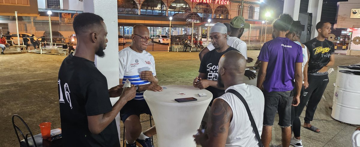 SkiffleSteel's tweet photo. Good Friday Sports Stageside vs Panorama players was a huge success. Thanks to all who came out and supported, a time was had by all who attended. Same time next year? 😁😁😁
#WeRepSkiffle #weculture #sando #skifflesteel #trinidadandtobago https://t.co/ql6SHeo4s1