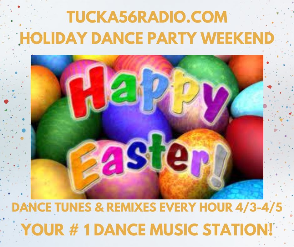 RadioTucka56's tweet image. Egg-actly what you need — Saturday Party Night 7–midnight: Easter Dance Party Weekend. Non-stop #HappyEaster #TodaysHottestHits #DanceMusic #listennow Stream &amp;amp; request: getme.radio/tucka56radio via @getmeradio
