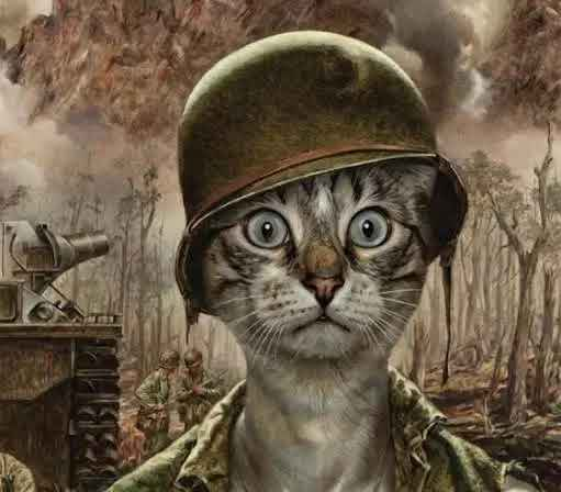 presticlesss's tweet photo. This Cat on reddit is going insanely viral  

In 21h this post has almost 4k upvotes and everyone is memeing him in comments bc of his stare    

This Stare Cat looks exactly like the original stare meme   

Market has been rough past week so i guess we all have this trench stare rn

https://t.co/zsBpY29no6