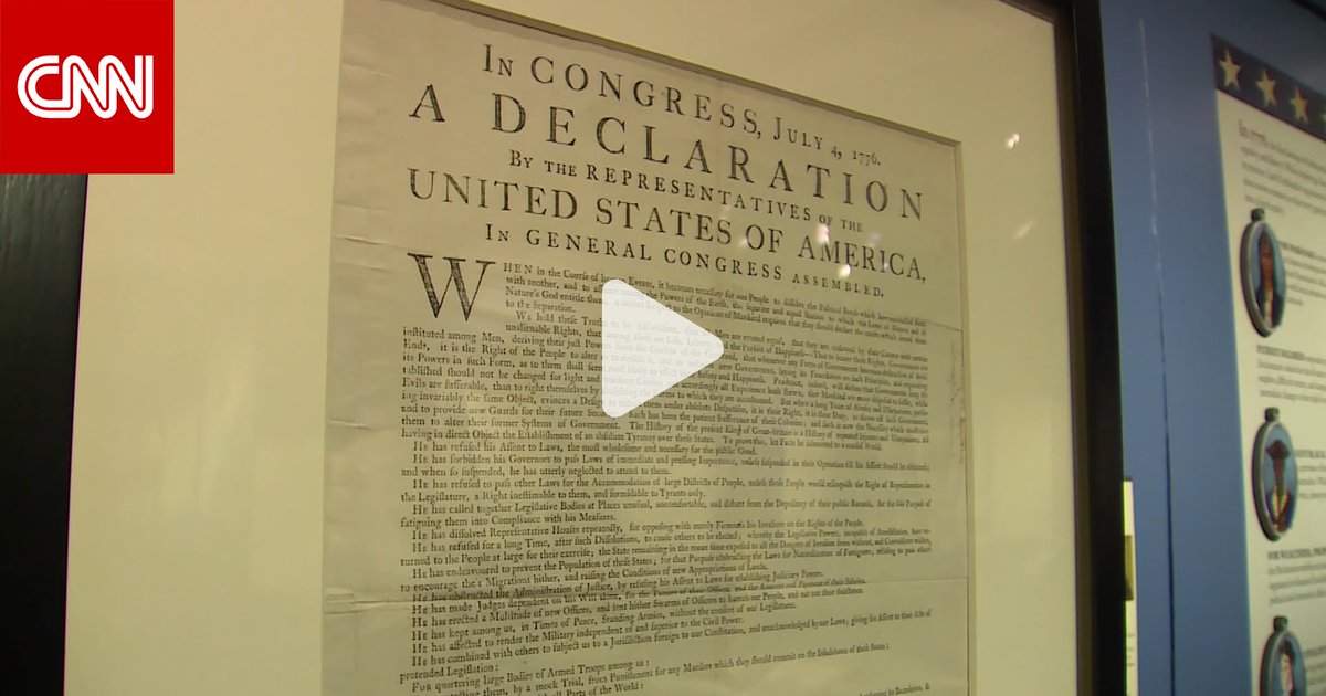 بينها "إعلان الاستقلال".. ترميم رقمي يحافظ على القطع الأثرية الأمريكية 