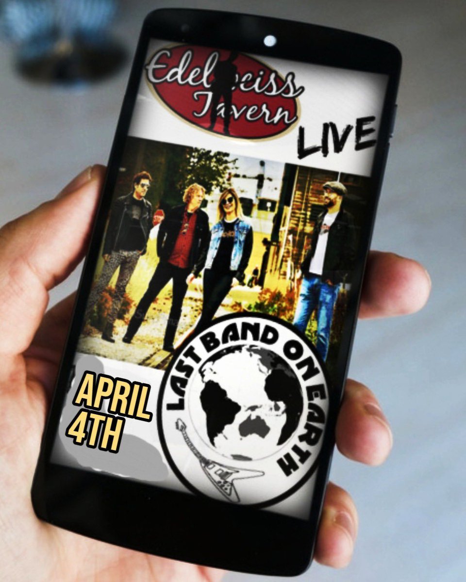 EdelweissTavern's tweet photo. You marked the date in your phones, well it’s only an hour and a half away before they rock the @EdelweissTavern #nocover #live #music #weekends #edelweisstavernlive https://t.co/fNQOP9lroG