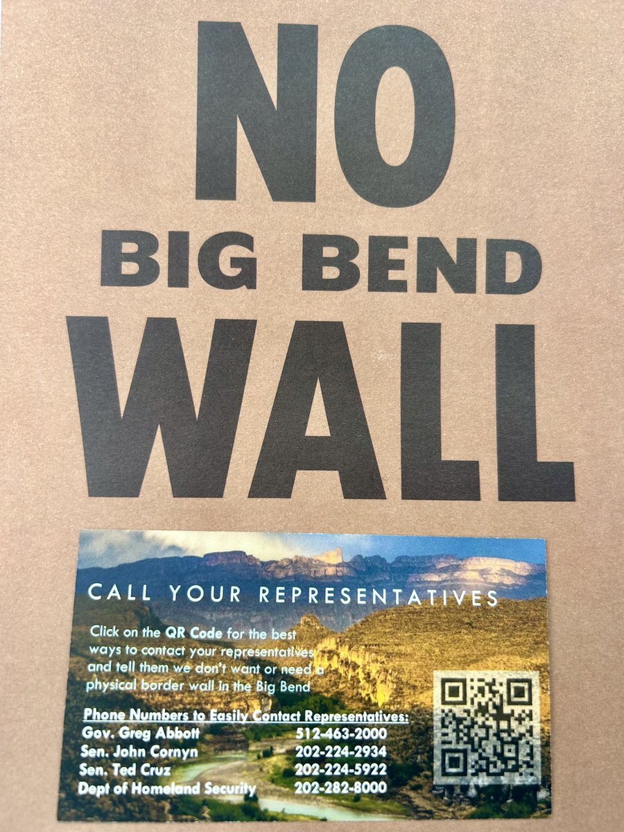 MontserratforTX's tweet photo. Help protect the Rio Grande and Big Bend Region! Say No to a Border wall in the Big Bend. #NoMuro #JuntosForJusticeUnidosForChange #NoBigBendWall #Organize https://t.co/YPMZJk8SDS