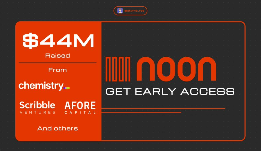 Victornguyen10x's tweet photo. Noon vừa raise $44M, dự án đã mở Early Access cho cộng đồng.
 @noondesign  là dual canvas đầu tiên cho phép bạn vừa thiết kế giao diện sản phẩm, vừa thiết kế cách nó hoạt động – cực kỳ mạnh cho builder và designer. 

Raise: $44 triệu từ Chemistry, First Round và các quỹ uy tín.

Cách tham gia sớm: 
Truy cập website: https://t.co/2GSKwN7RH6 và đăng ký Early Access
Dự án funding khủng, concept độc lạ 
Ai thích build product thì nên vào nhé
