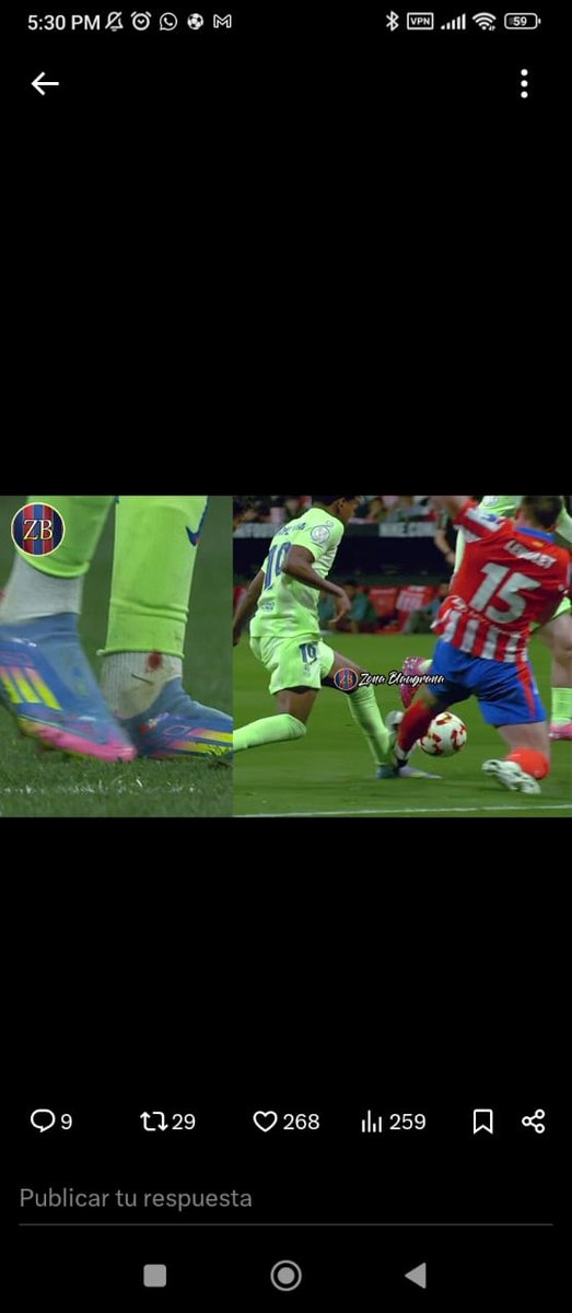 jrpellib's tweet photo. @CuentaMister Mister, acá no veía al Atlético tan indignado y falta la de Simeone este año. Ni vi llorando tanto a los de ESPN por estas que fueron el 20 veces más criminales que las de Gerard Martín. https://t.co/0ft7DrsX2F