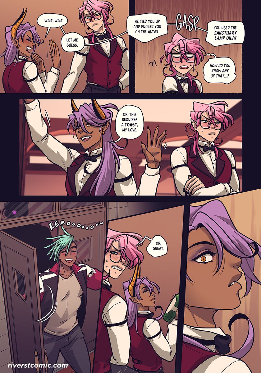 riverstcomic's tweet photo. River St : Book 2 : Page 34 #BL #BLwebcomic
Early pages: https://t.co/Y4T0iye0dQ
Website: https://t.co/IL7387qs3k
https://t.co/qxfXACPb0X
https://t.co/IDcLJMwDum https://t.co/1avpcgnxcX