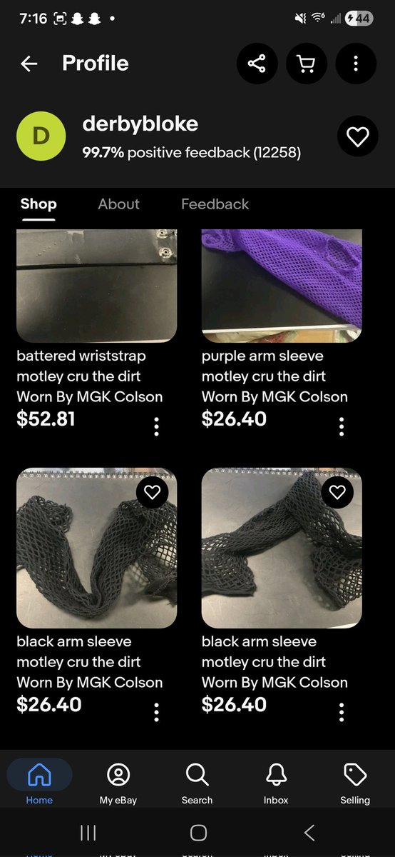 EST19XXCLE's tweet photo. *Don't wait, Run Fast*
This Ebay store has some items available that were screen used from MGKs time on The Dirt. I scored the Crucifix and Razor Blade earrings! https://t.co/ULSGmrYGY6