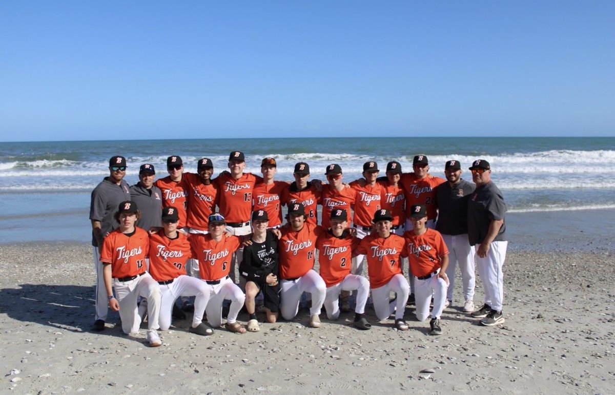 bdtigerbaseball's tweet photo. Back from Myrtle Beach with a 6-2 record and plenty to build on. 

Refreshed. Reloaded. Ready to get back to work.

We’re back on our field April 10th vs. Meridian.

🐅 https://t.co/WF5o4ojGSL