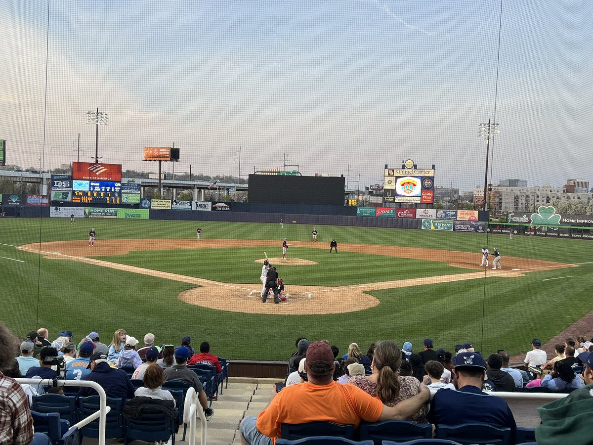 TUtiger13's tweet photo. The first of many minor league baseball games for me this summer:

Jersey Shore BlueClaws at Wilmington Blue Rocks https://t.co/e2MNSfy1U7