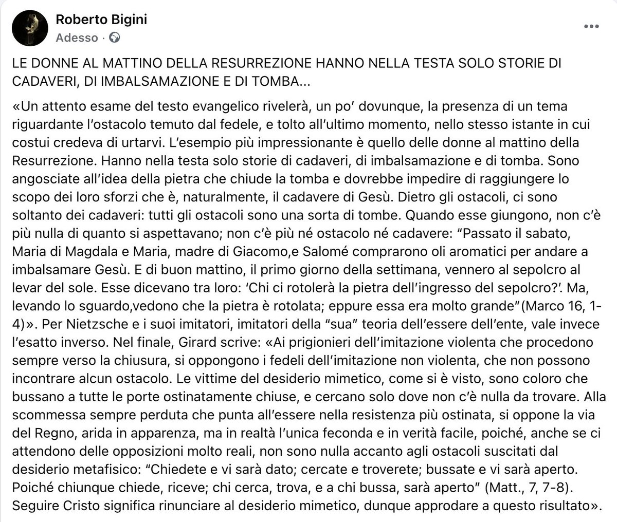 Roberto M† Bigini tweet media