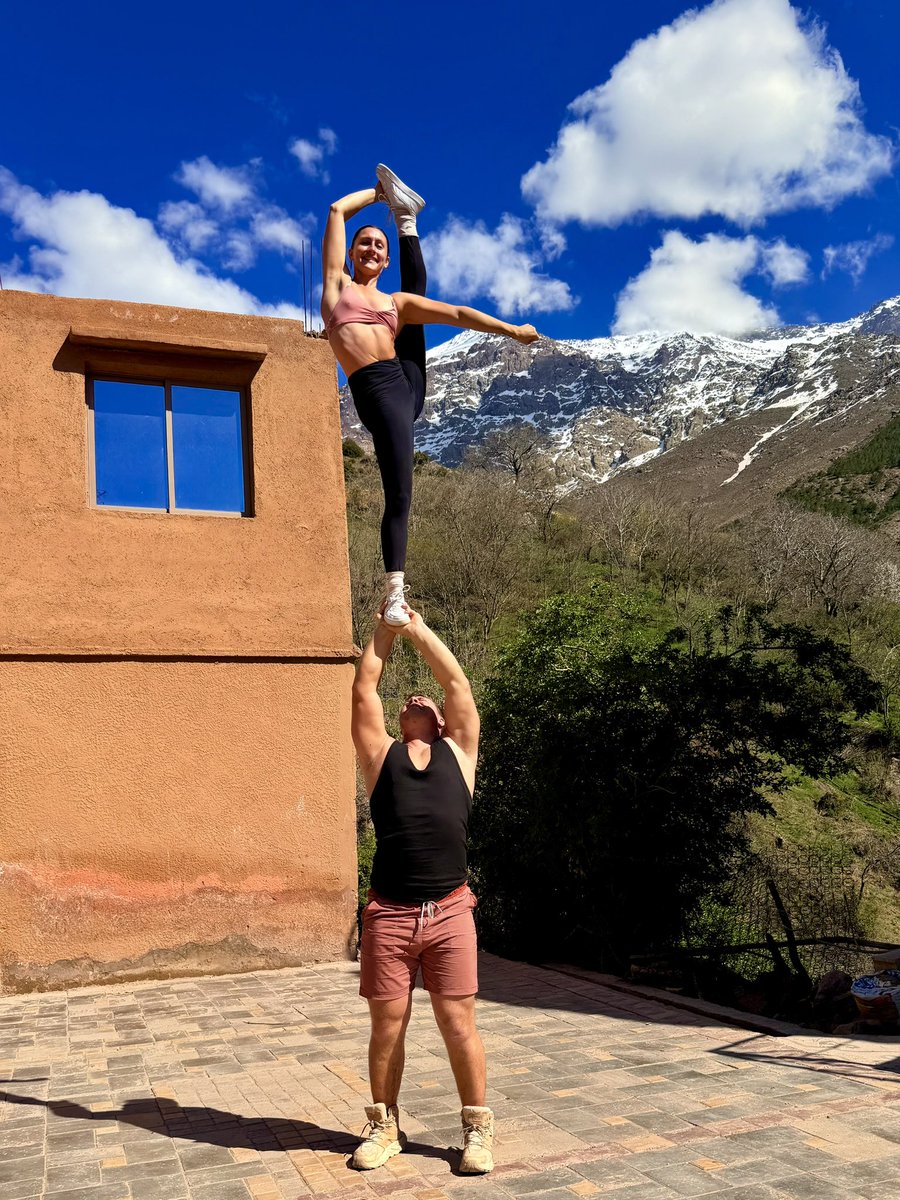 multishai's tweet photo. Stunting in the Atlas Mountains, Morocco https://t.co/OS6ORf3Hjb
