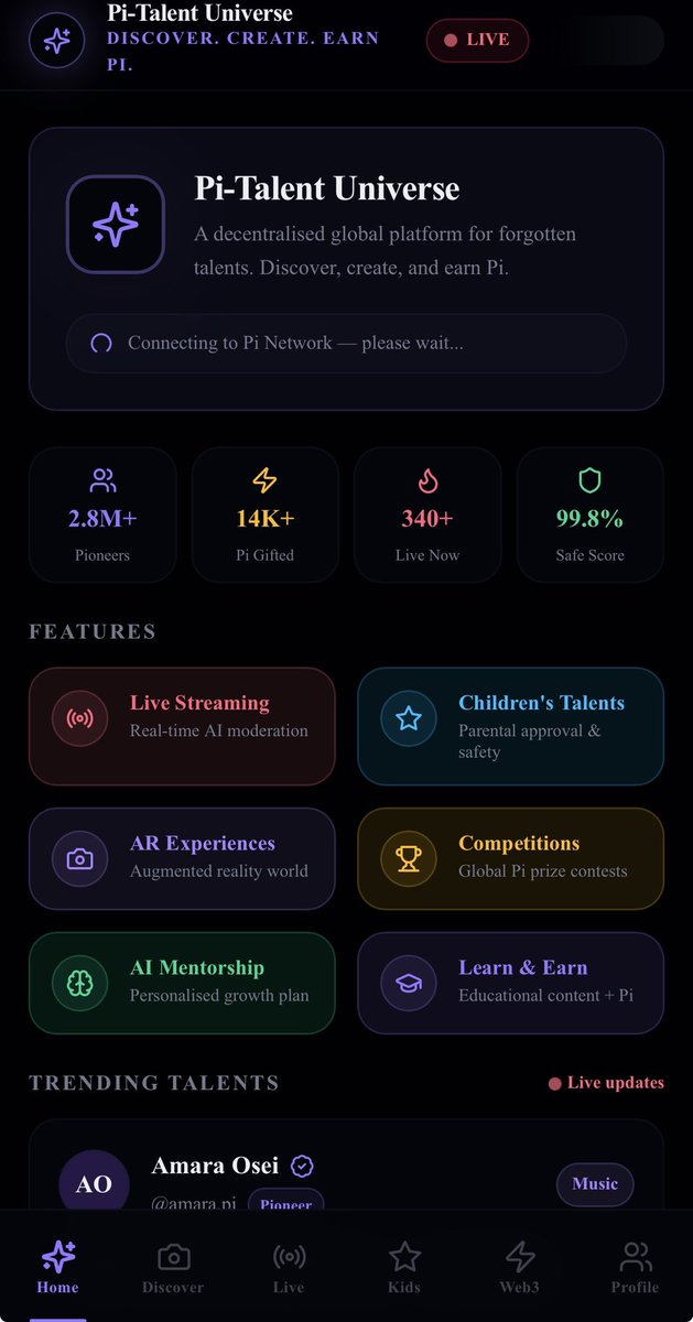Talent universe (pi) tweet media