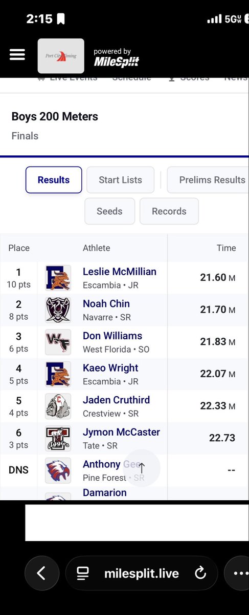 lesliemcm16's tweet photo. Class of 27/ Leslie mcmillian escambia high-school 10.77/21.6 https://t.co/gSSVjECVva