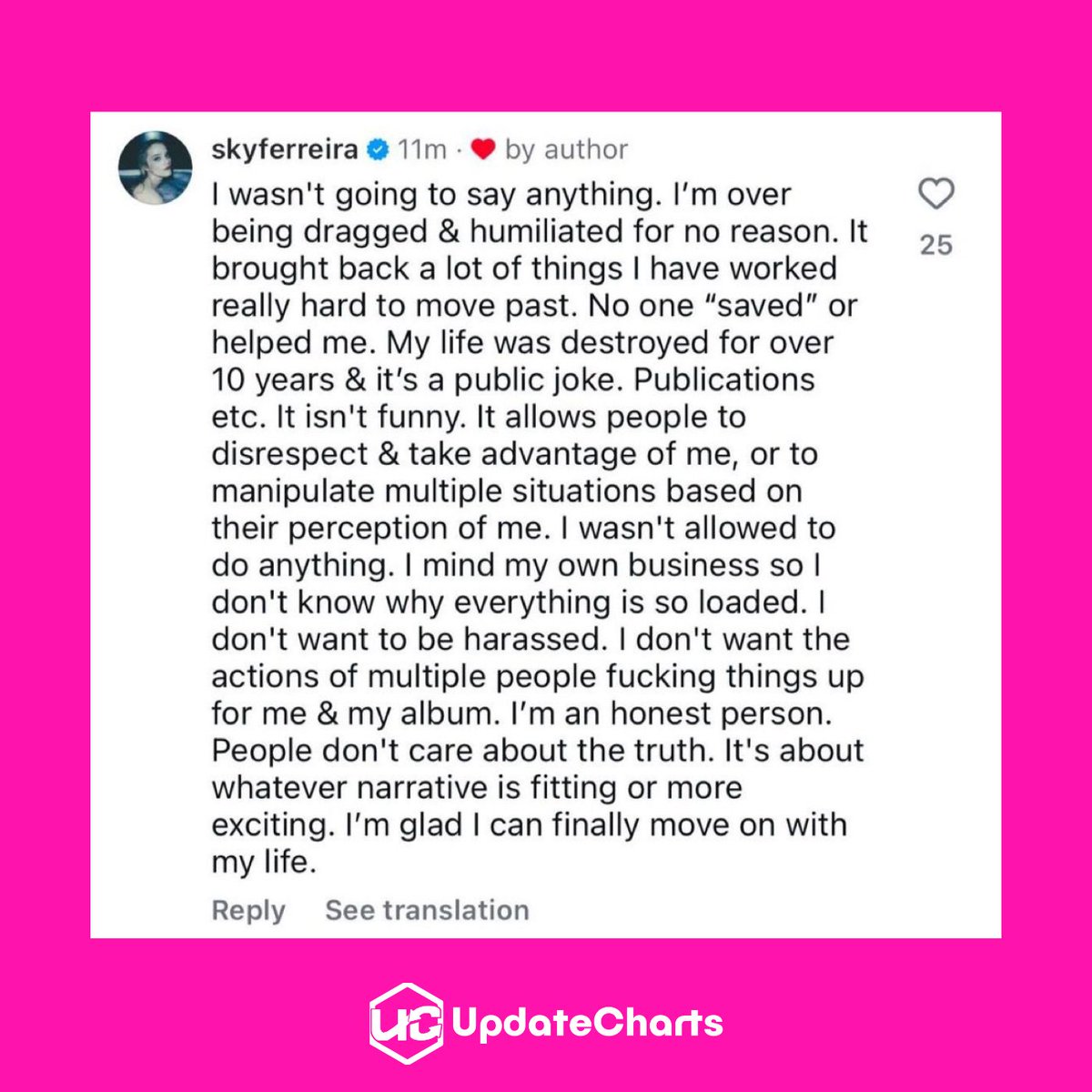 UpdateCharts tweet media