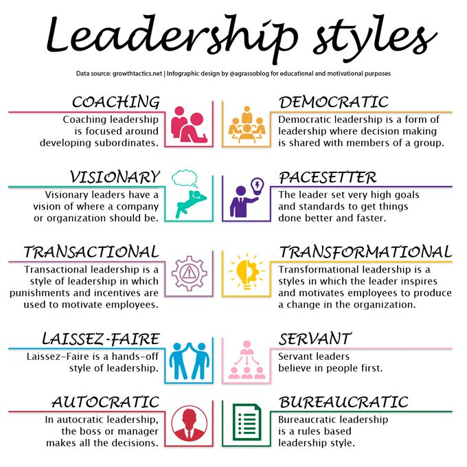 Infographic Leadership Styles