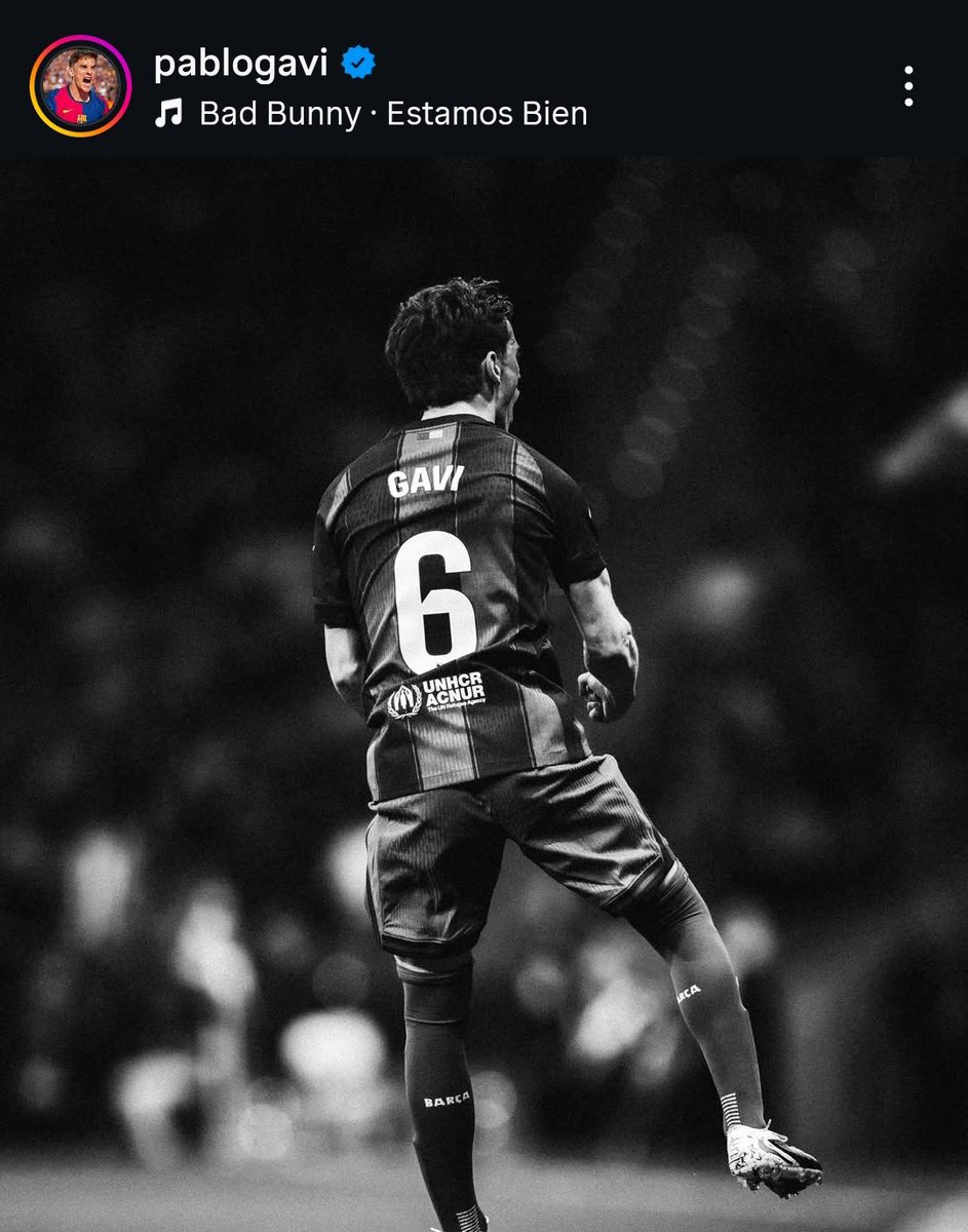 Nunca en mi vida me voy a bajar del barco de Gavi.

Jamás nos va a faltar alma mientras ÉL esté en el equipo