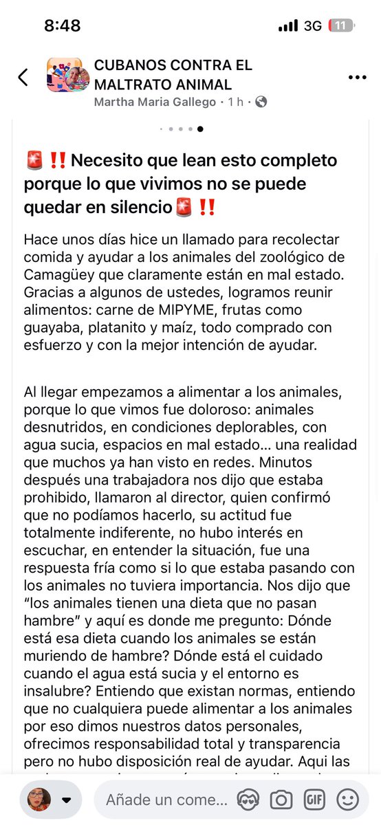 skate_ladyCuba's tweet photo. @_TereFelipe_ Mija @_TereFelipe_ cuando vas a responder algo sobre esto?! Cuando le vas a pedir a tus preciados lideres comunistas que se hagan cargo de los #asesinatos #deanimales en #zoologicos de #Cuba ?Los estan matando de hambre y no dejan a la población alimentarlos…que gente buena eh!! https://t.co/8GtpOAZT82