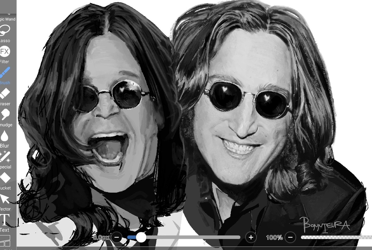 bonnieura's tweet image. Wipp #johnlennon #ozzyosbourne