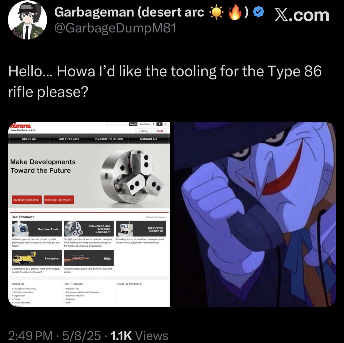 Garbageman (desert arc ☀️🔥) tweet media